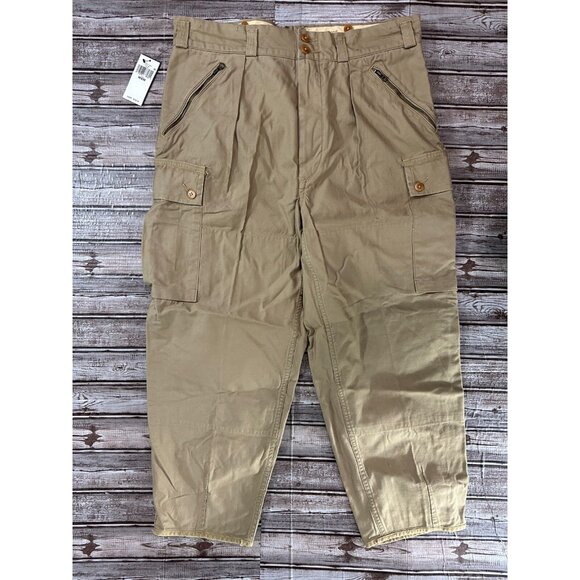 Polo Ralph Lauren Cargo Surplus Mountain Trouser pants sz 36 30 khaki NWT $298